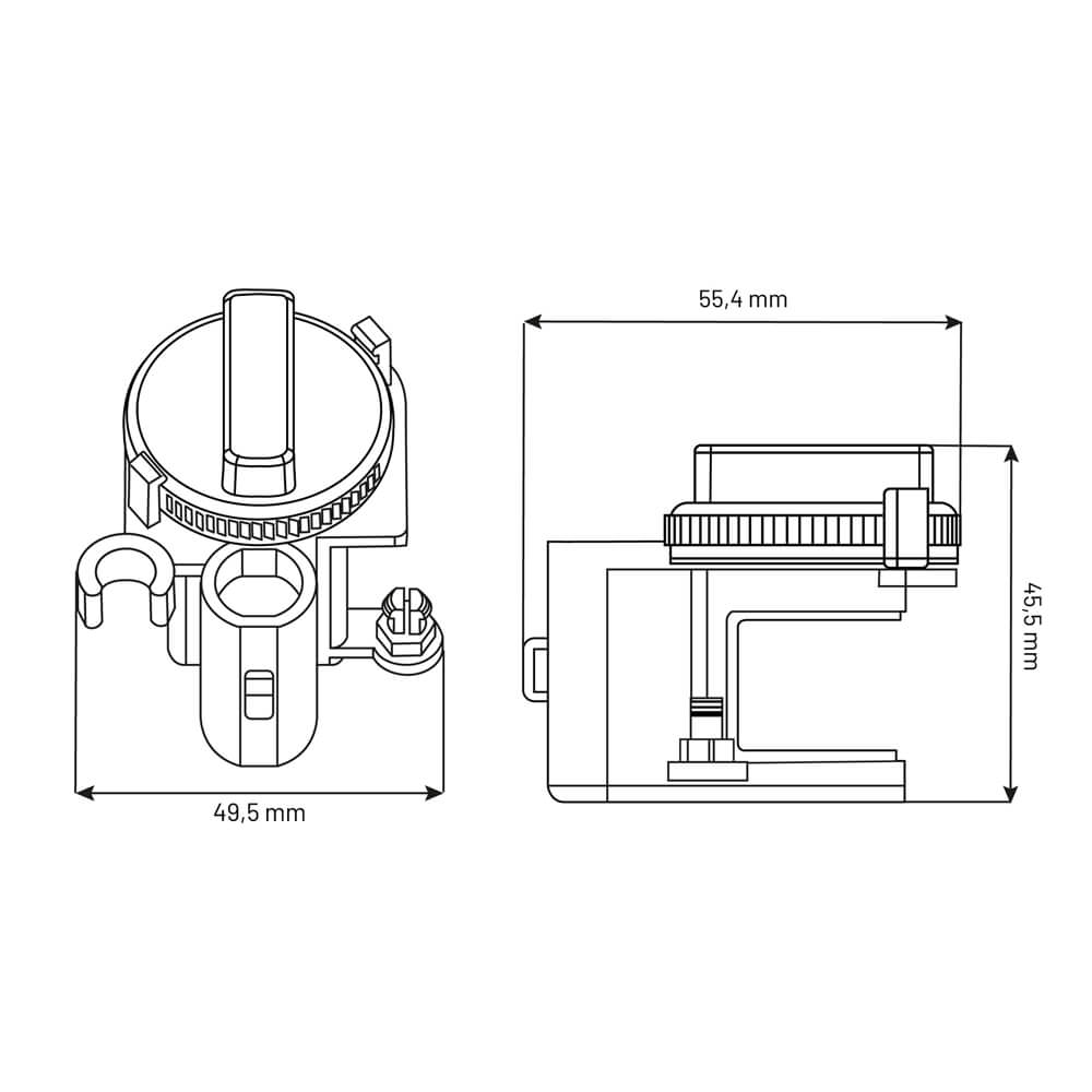 Dessin technique support de fixation pour boucle MTCR-SV