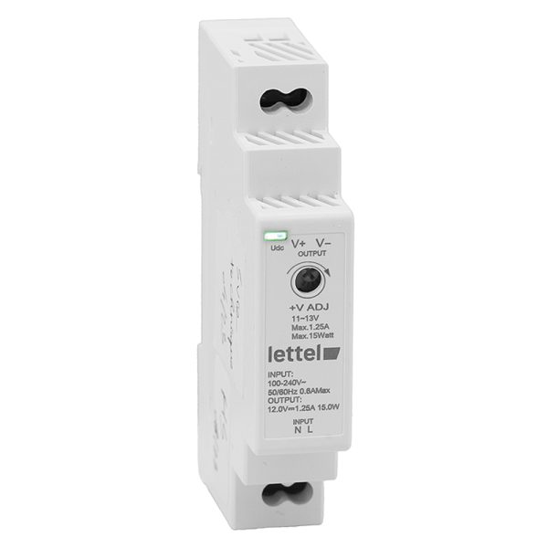 Alimentation stabilisée AC/DC 30W 12 ou 24V pour rail DIN Enolec — free download
