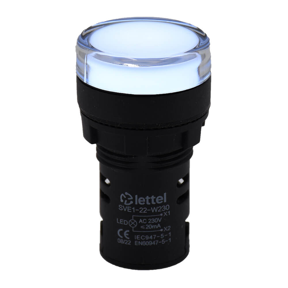 voyant lumineux à LED blanche sve1-22
