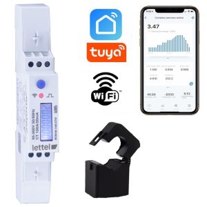 Sous compteur électrique connecté monophasé mcm1m-1100-ctw