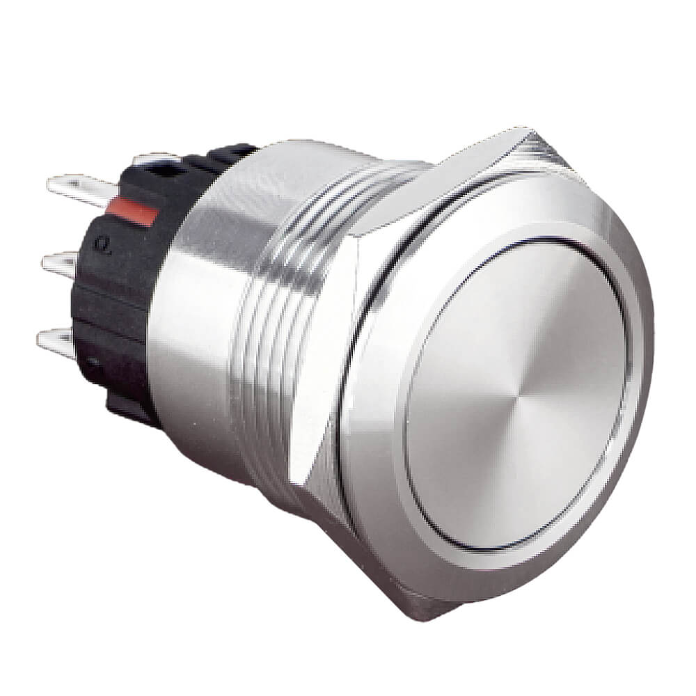 Bouton poussoir inox antivandale inox 22 mm