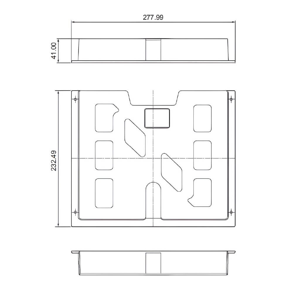 Dessin technique porte-documents professionnel