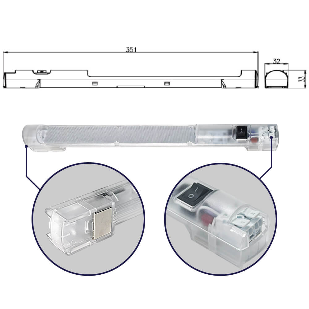 Lampe led pour armoire électrique