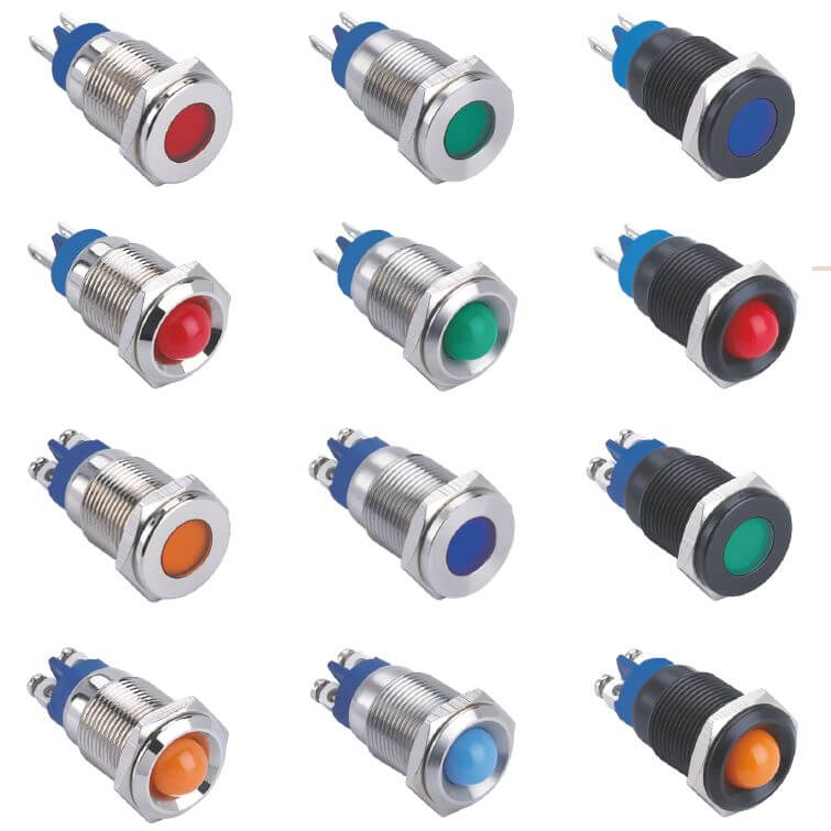 Voyant LED 16 mm anti vandale