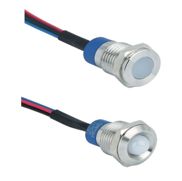 Voyant Indicateur LED Sur Rail DIN - 1 Module - Signalisation Rouge/vert/jaune/bleu/blanc - 230V AC