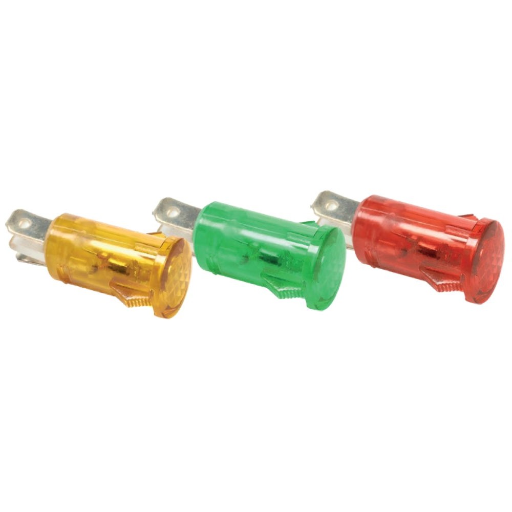 Voyant lumineux languette Ø12 mm ailettes