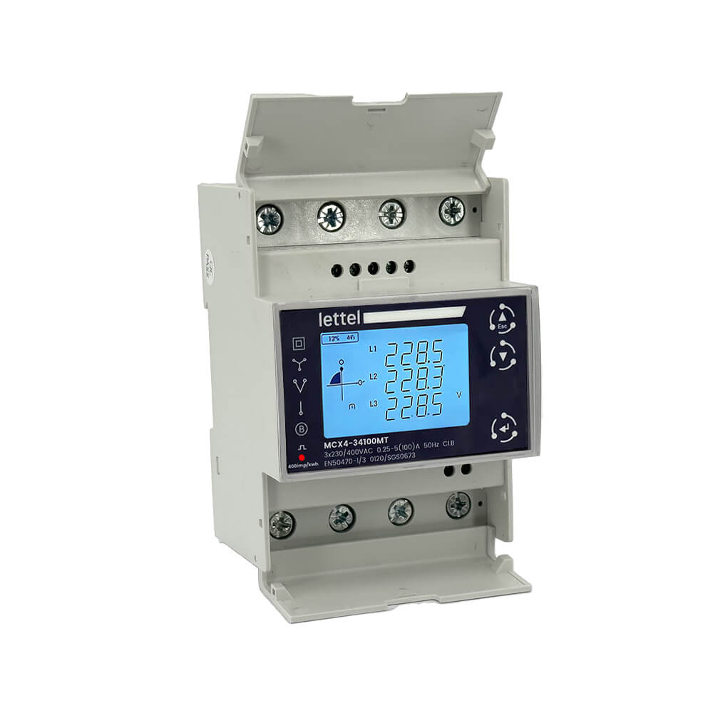 Compteur électrique MCX4-34100MT face