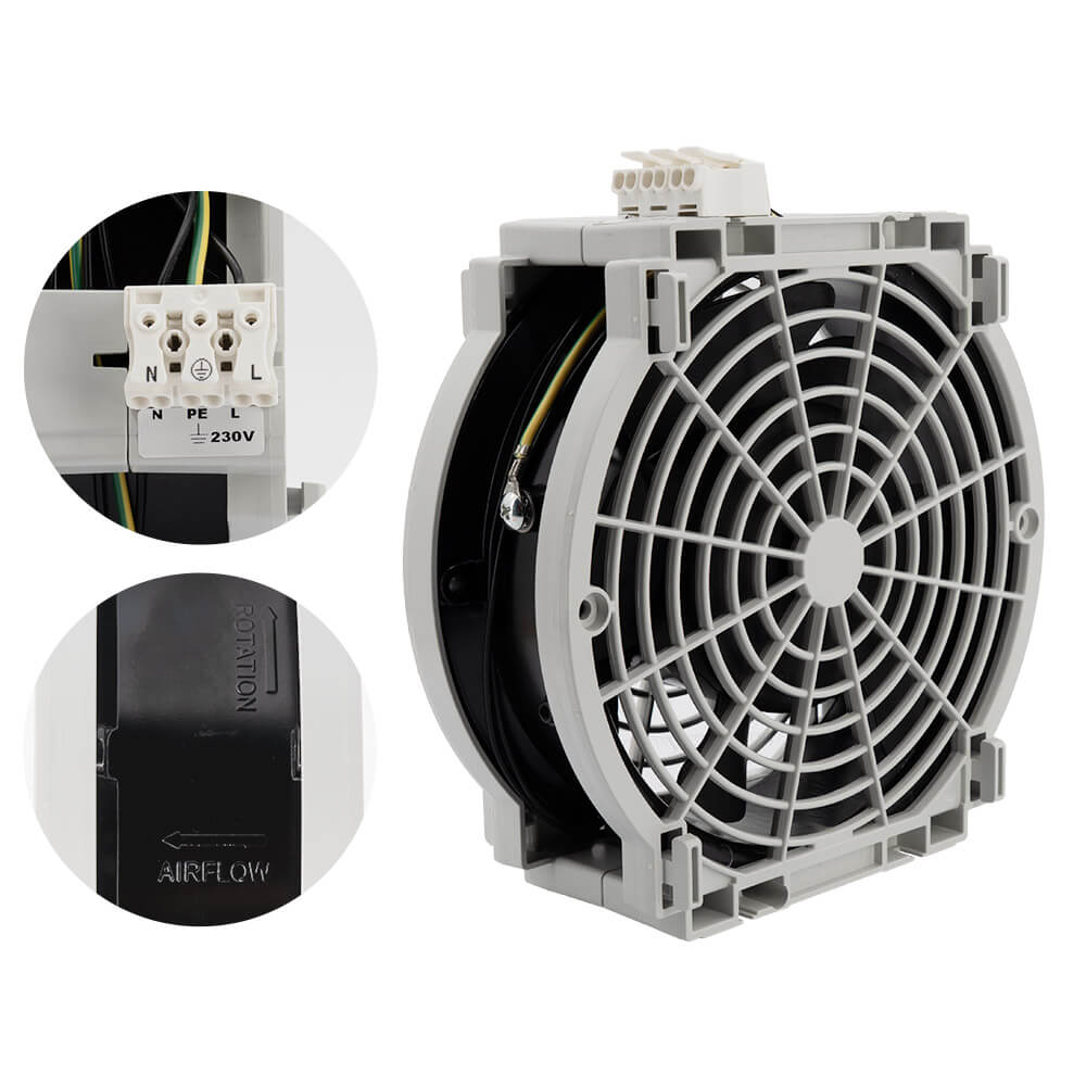 Ventilateur détails, grille et filtre GTA-223