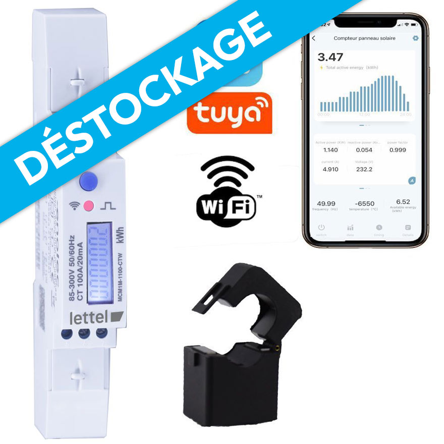 Sous compteur électrique connecté monophasé en promo